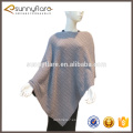 mantón del poncho del punto de la cachemira de la moda